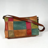 Vintage 90's Patchwork Shoulder Bag Purse