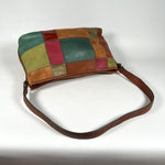 Vintage 90's Patchwork Shoulder Bag Purse