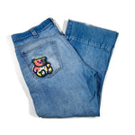 Vintage 1976 Levis Flare Bear Patch Jeans