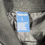 Vintage Y2K Highland Outfitters Black Quilted Nylon Bomber Jacket