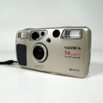 Vintage 90's Yashica T4 Super D Weatherproof Silver 35mm Film Camera