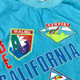 Vintage 80's California Beach Tourist Graphic Cropped T-Shirt