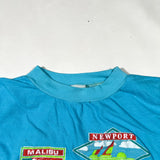 Vintage 80's California Beach Tourist Graphic Cropped T-Shirt