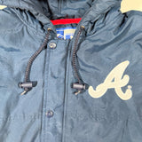 Vintage 90's Atlanta Braves Full Zip Hooded Starter Jacket