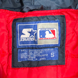 Vintage 90's Atlanta Braves Full Zip Hooded Starter Jacket