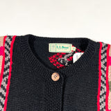 Vintage 90's LL Bean Knit Cardigan Sweater