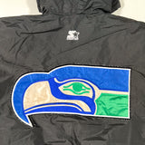 Vintage 90's Seattle Seahawks Hooded Full Zip Starter Jacket