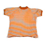 Vintage 70's Orange and White Striped T-Shirt