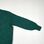 Vintage 60's All Wool Green Cardigan Sweater