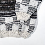 Vintage 90’s City Casuals Textured Black Grey Knit Sweater