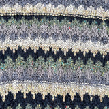 Vintage 90's NWT Northwest Territory Blue Patterned Knit Sweater