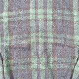 Vintage 90's Croft & Barrow Navy Green Plaid Knit Sweater