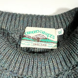 Vintage 90's Arancrafts Wool Cable Knit Irish Sweater