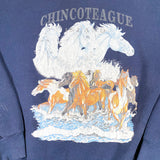 Vintage 90's Chincoteague Horses Crewneck Sweatshirt