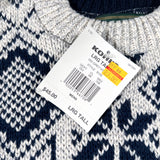 Vintage 90's Croft & Barrow Navy Snowflake Knit Sweater