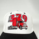 Vintage 90's Peterbilt 379 Semi Truck Embroidered Snapback Hat