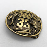 Vintage 1988 Zebco 33rd Anniversary Limited Edition Fishing Belt Buckle