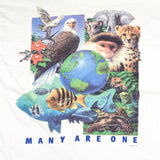 Vintage 90's Many are One Animals Human-i-Tees T-Shirt