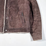 Vintage 80's Studio 33 Shearling Lined Suede Bomber Jacket