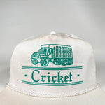 Vintage 80's Cricket Delivery Truck Graphic White Snapback Hat