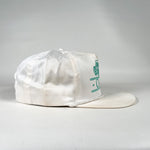 Vintage 80's Cricket Delivery Truck Graphic White Snapback Hat