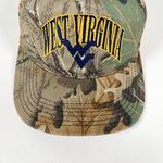 Vintage 90's West Virginia Mountaineers Camo Snapback Hat