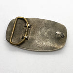 Vintage 80's AT&T Pewter Globe Logo Belt Buckle