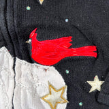 Vintage 90's Tiara International Santa Zip Cardigan Sweater