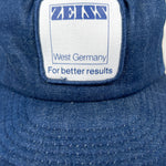 Vintage 1980s Zeiss West Germany Denim Snapback Hat