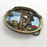 Vintage 1986 Linesman by The Great American Buckle Co Belt Buckle