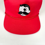 Vintage 80's Natty Boh Mr. Boh Red Rope Snapback Hat