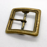 Vintage 80's Solid Brass Square Belt Buckle