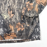 Vintage 90’s Mossy Oak Camo Jerzees Long Sleeve Pocket T-Shirt