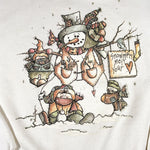 Vintage 90's Snowmen Melt Your Heart Crewneck Sweatshirt