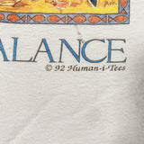 Vintage 1992 A Delicate Balance Dolphins Humanitees T-Shirt