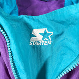Vintage 90’s Charlotte Hornets Starter Colorblock Pullover Jacket