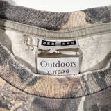 Vintage 90’s Jerzees Outdoors Faded Realtree Camo Pocket T-Shirt