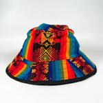 Vintage 90's Rainbow Woven Reversible Bucket Hat