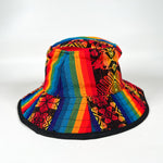 Vintage 90's Rainbow Woven Reversible Bucket Hat