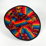 Vintage 90's Rainbow Woven Reversible Bucket Hat