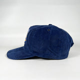 Vintage 90's Camel "Smooth Character" Navy Corduroy Snapback Hat