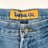 Vintage 90's Raw Blue A.B.R. Baggy Hip Hop Denim Shorts