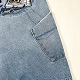 Vintage 90's Raw Blue A.B.R. Baggy Hip Hop Denim Shorts