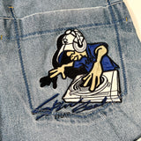 Vintage 90's Raw Blue A.B.R. Baggy Hip Hop Denim Shorts