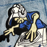 Vintage 90's Raw Blue A.B.R. Baggy Hip Hop Denim Shorts