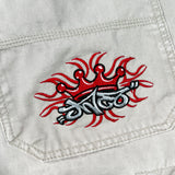 Vintage Y2K JNCO Tribal Khaki Cargo Baggy Shorts