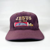 Vintage 90's Jesus Is My Life Savers Christian Embroidered Hat