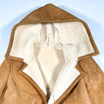 Vintage 70's Shearling Toggle Hooded Jacket