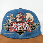Vintage 2004 Harley-Davidson Looney Tunes Denim & Suede Hat