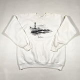 Vintage 80's Nags Head NC Lighthouse Souvenir Crewneck Sweatshirt